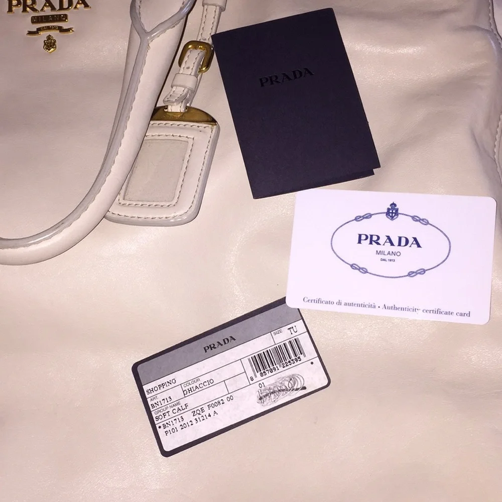 Prada White Tote Bag - Picture 6 of 11